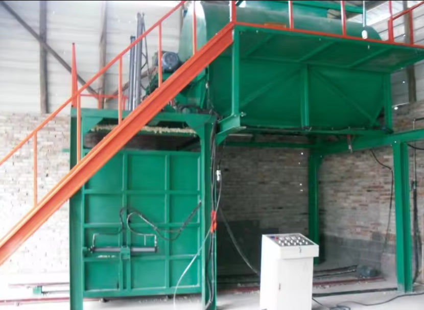 Waste foam scraps recycling mattress rebonded foam machine