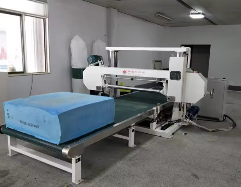 Vacuum sponge foam block high precision cutting machine